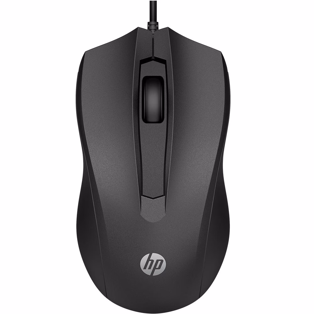 Mouse HP 100 Com Fio USB Preto - Imagem 2