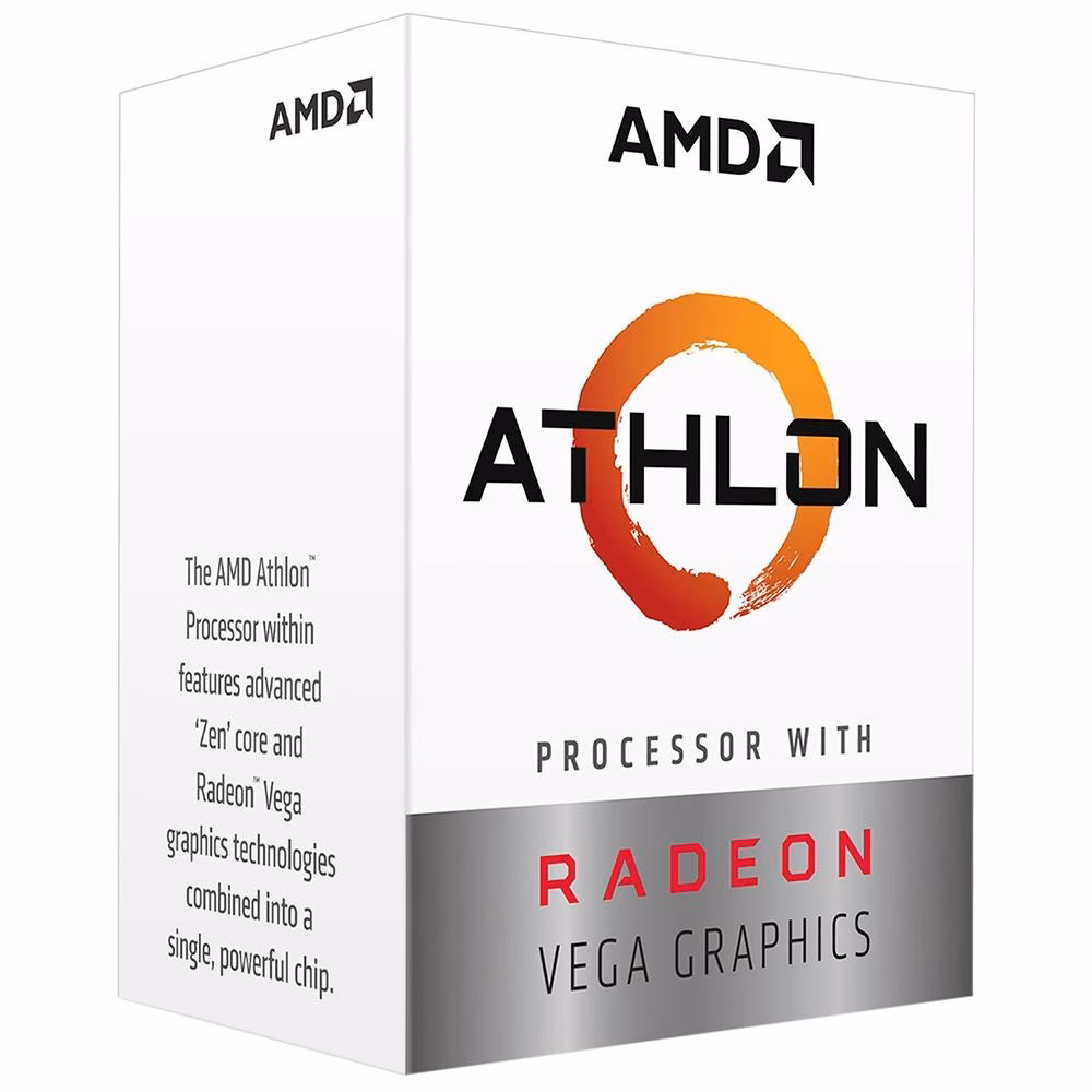 Processador AMD Athlon 3000G Dual Core, Cache 5MB, 3500MHz, AM4 - YD3000C6FHBOX
