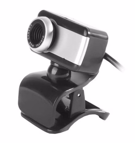 Webcam BPC V4 V4 1.5M Com Microfone Preto e Prata