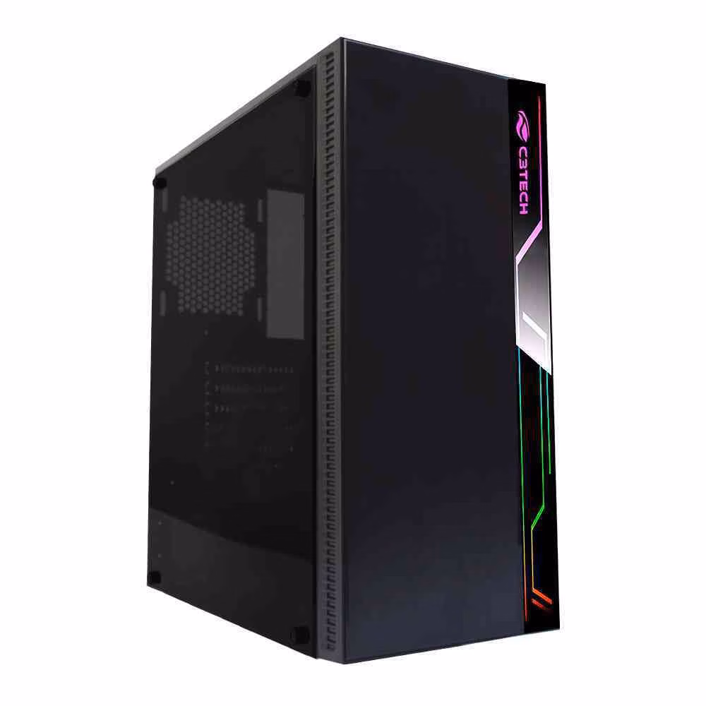 Gabinete Gamer C3Tech MT-G400BK, Sem Fonte