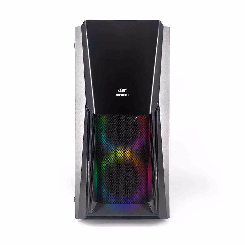 Gabinete Gamer C3Tech MT-G670SBK, Sem Fonte - Imagem 2