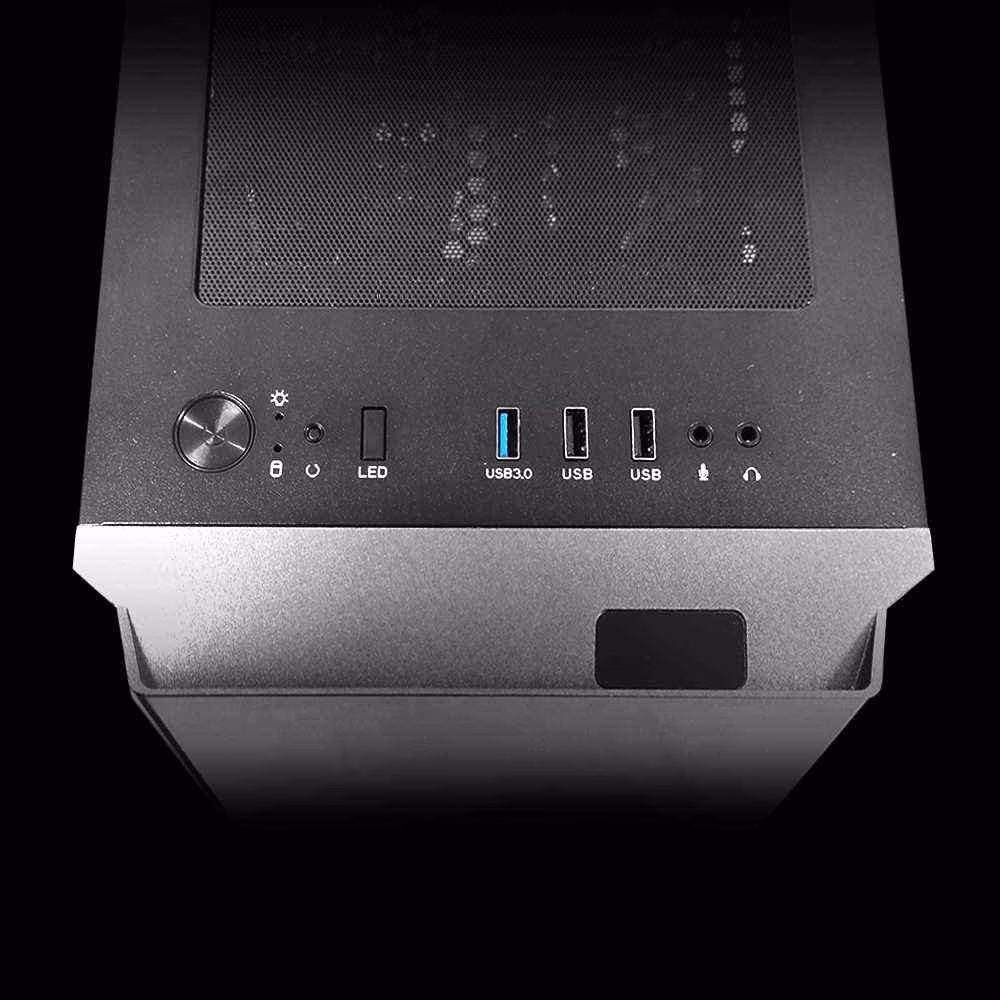Gabinete Gamer C3Tech MT-G670SBK, Sem Fonte - Imagem 3