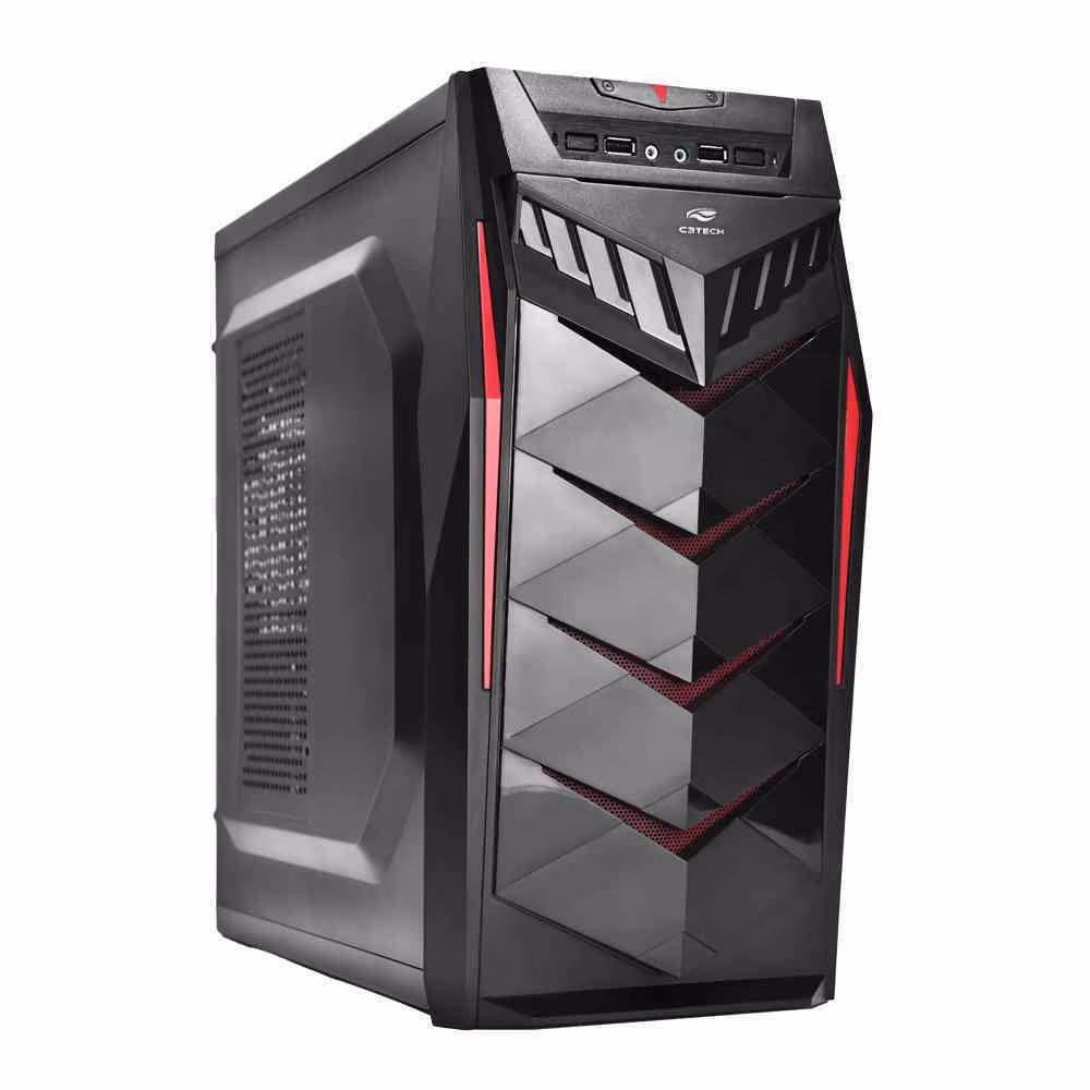Gabinete Gamer C3Tech MT-G70BK, Sem Fonte