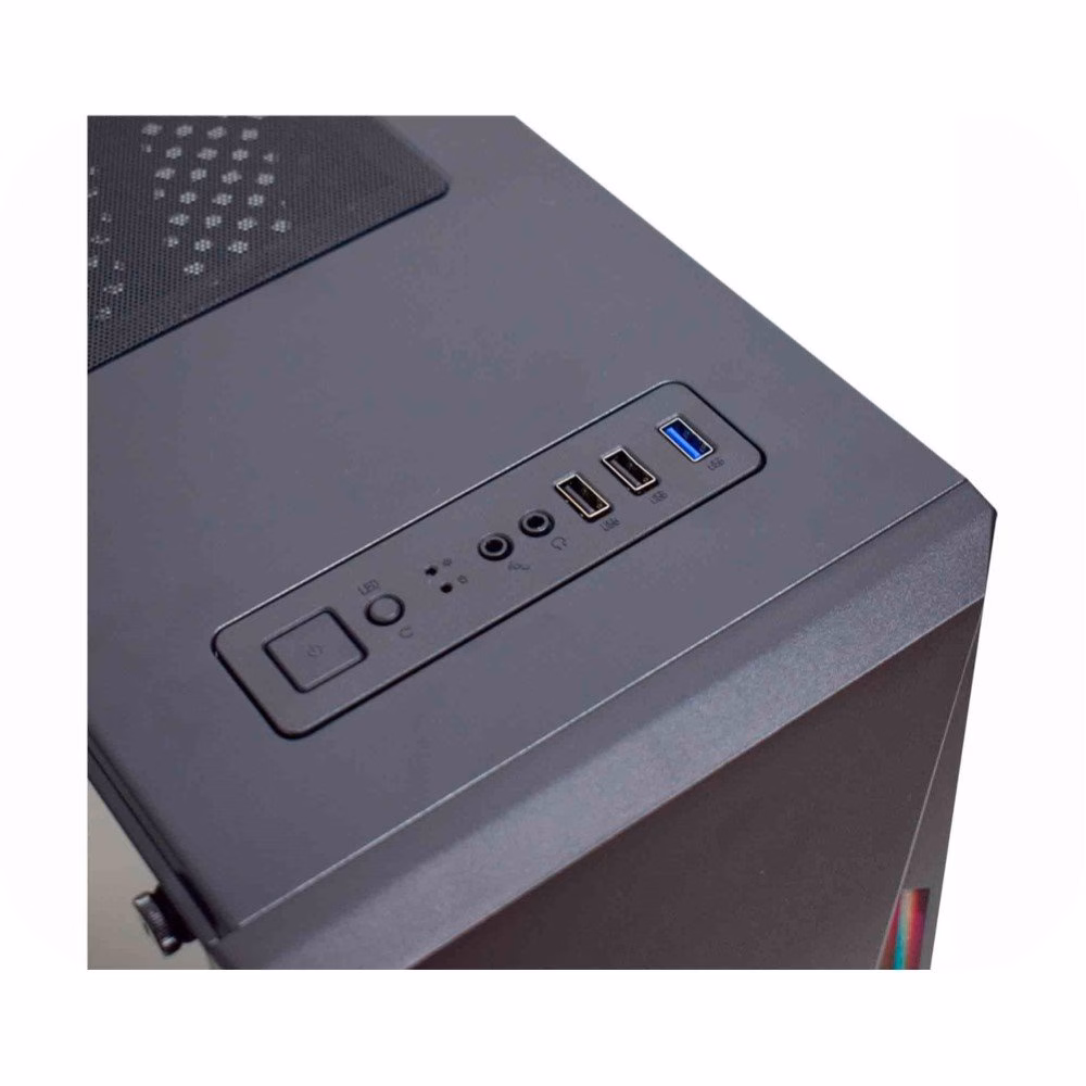 Gabinete Gamer K-Mex Hawk II Rainbow, Painel Led RGB, Sem Fonte - CG-01KT - Imagem 10