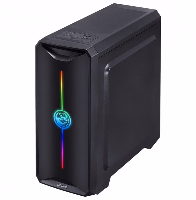 Gabinete Gamer PCYes NovaPlus, 3 Fans Led RGB, Lateral em Acrílico - Imagem 3