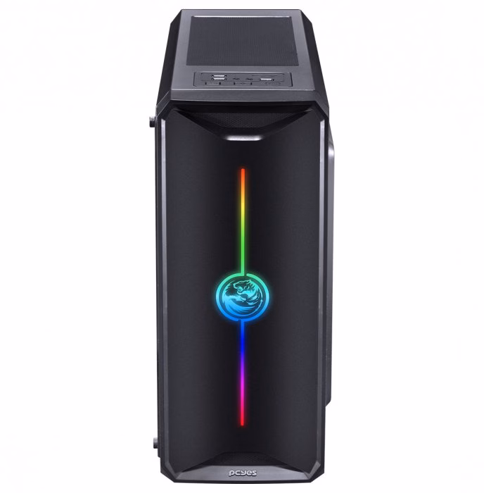 Gabinete Gamer PCYes NovaPlus, 3 Fans Led RGB, Lateral em Acrílico - Imagem 4