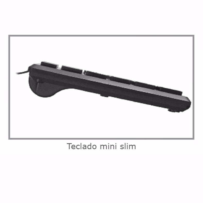 Teclado K-Mex USB, Multimídia, Mini Slim, ABNT2 - KM-D528 - Imagem 3