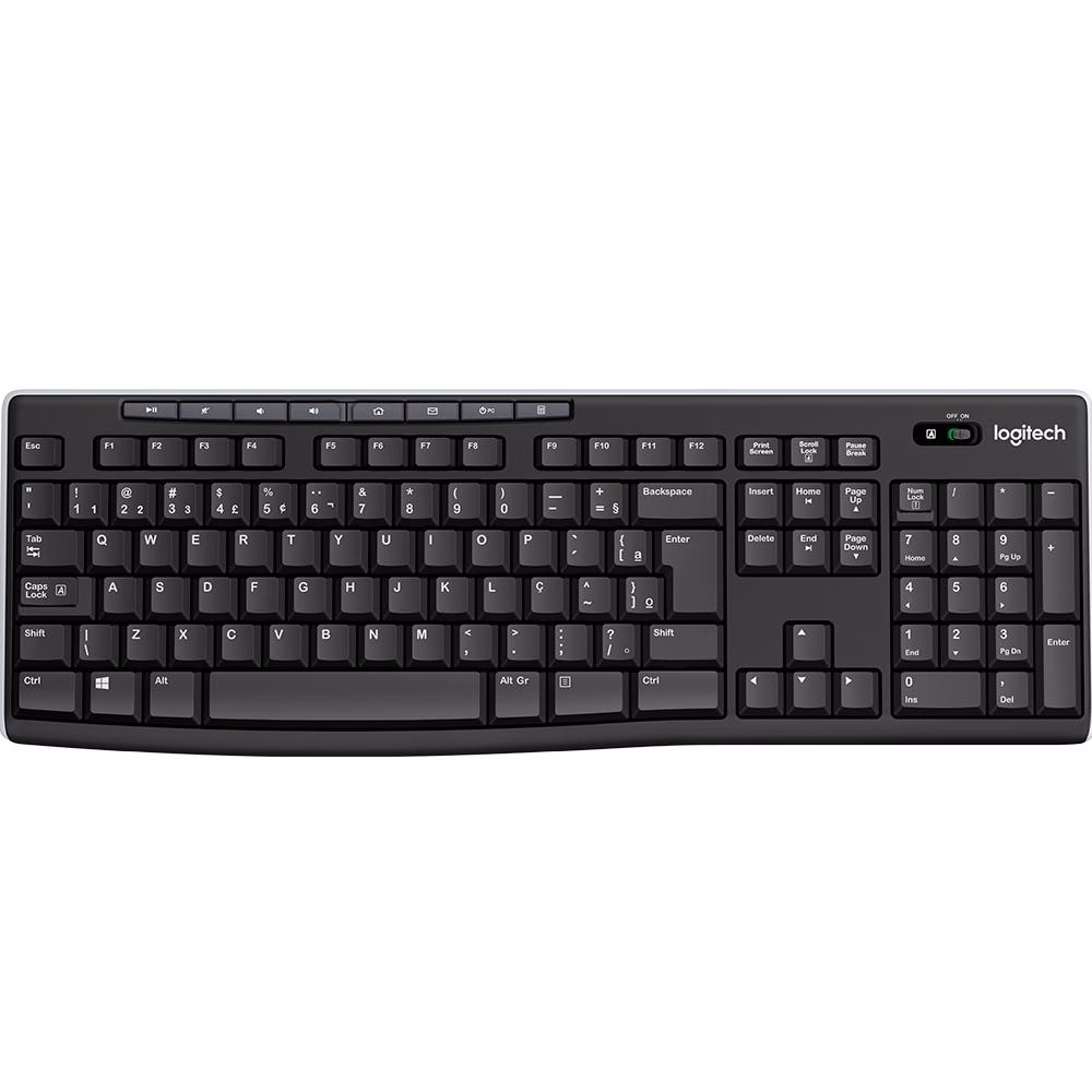 Teclado Logitech K270 Sem Fio, Multimídia, Unifying, ABNT2 - Imagem 2