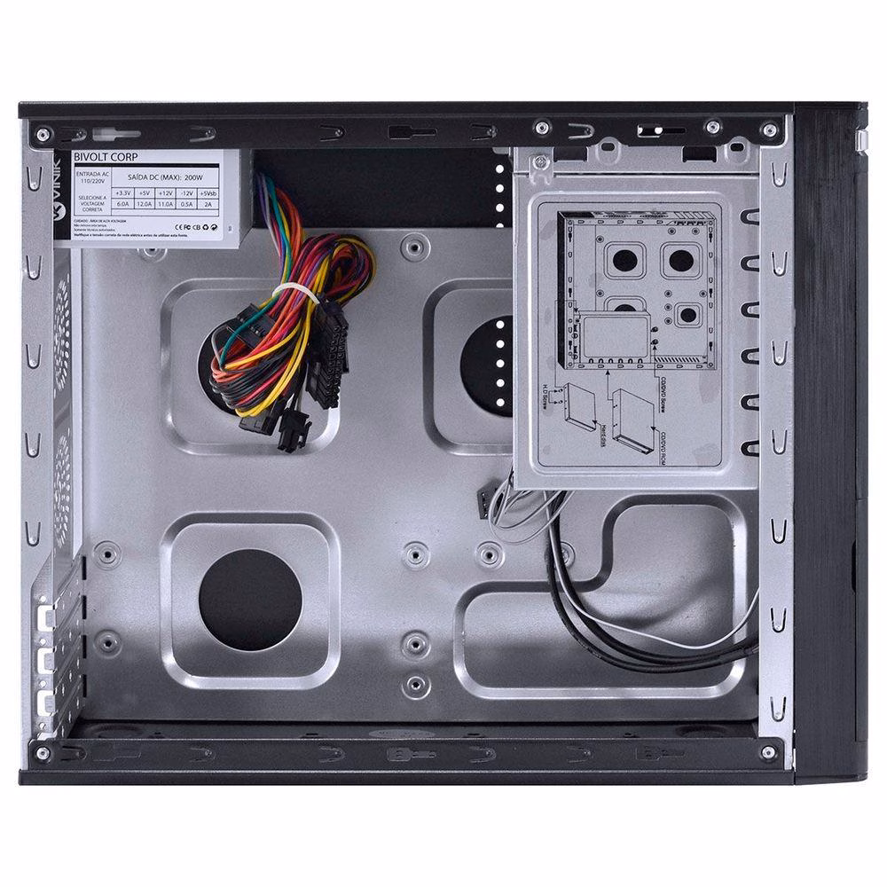 Gabinete Vinik One S1 Slim Corporativo Com Fonte SFX 200W - Imagem 4