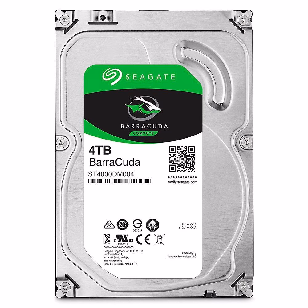 HD Seagate BarraCuda, 4TB, 3.5", SATA - ST4000DM004