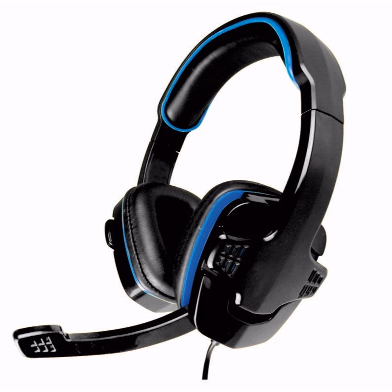Headset Gamer K-Mex Preto e Azul - AR-S501