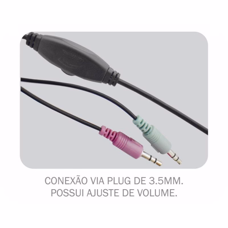 Headset Gamer K-Mex Preto e Azul - AR-S501 - Imagem 5