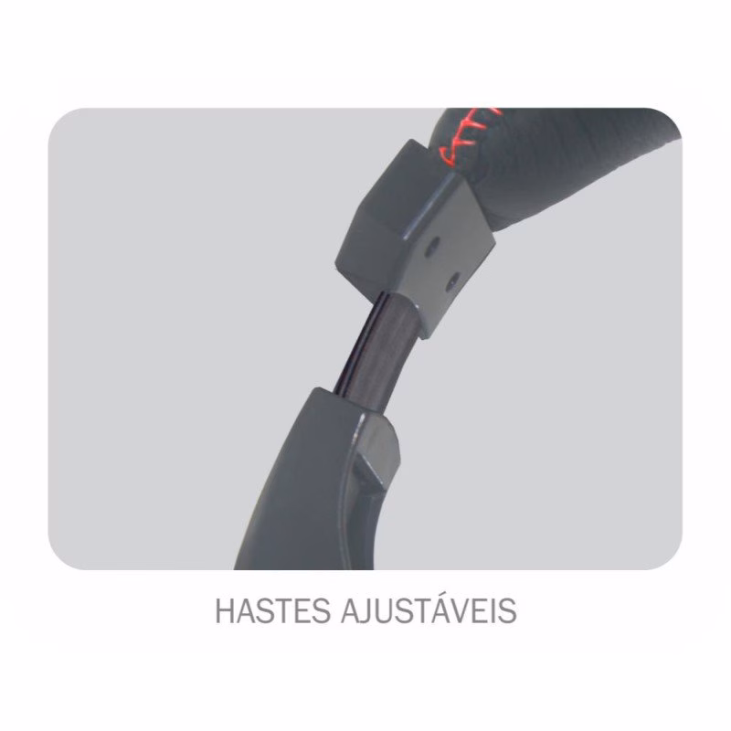 Headset Gamer K-Mex Preto e Vermelho - ARS-1080 - Imagem 3