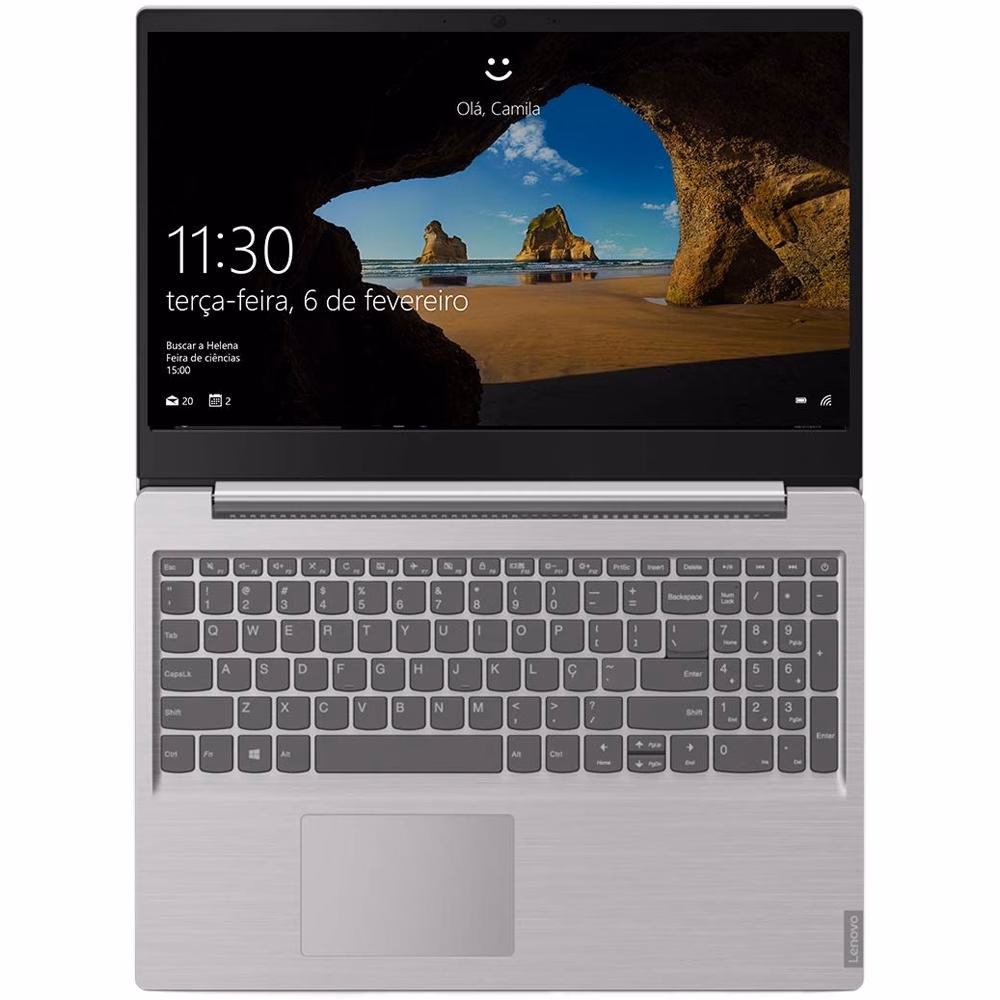 Notebook Lenovo Ultrafino Ideapad S145, Intel Celeron N4000, 4GB, HD 500GB, Linux, 15.6", Prata - 81WTS00000 - Imagem 3