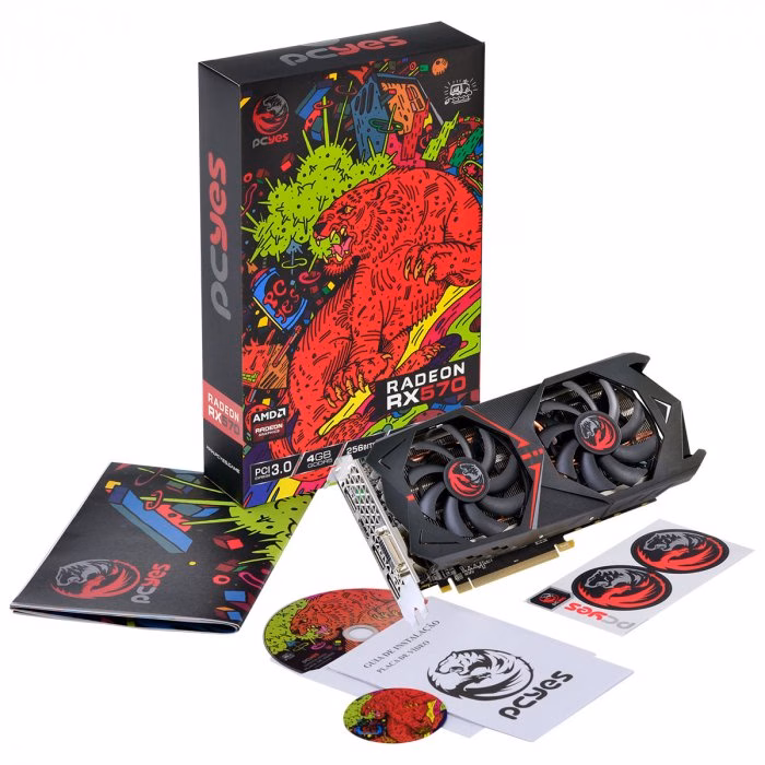 Placa de Vídeo AMD PCYes Radeon RX 570 4GB DDR5 128 Bits DVI/HDMI/DP - PJRX570G5256 - Imagem 10