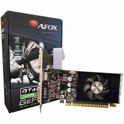 Placa de Vídeo Afox NVIDIA GeForce GT 420 2GB DDR3 128 Bits Low Profile VGA/DVI/HDMI - AF420-2048D3L2