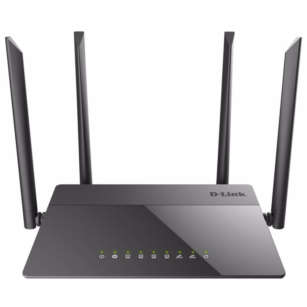 Roteador D-Link Wireless AC 1200Mbps, Gigabit Ethernet, Dual Band, 4 Antenas - DIR-842