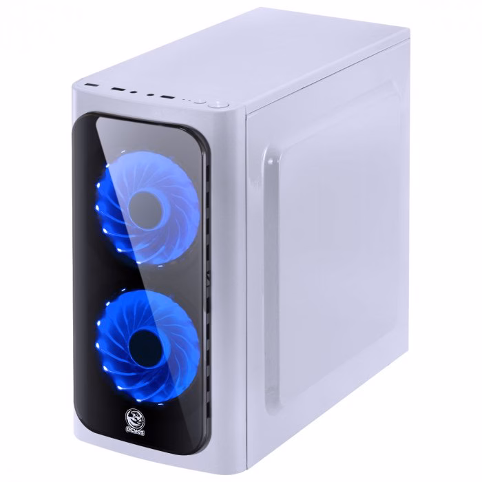 Gabinete Gamer PCyes Venus, Mid Tower, Com 2 Fans, Lateral de Acrílico, Branco, Sem Fonte - Imagem 11
