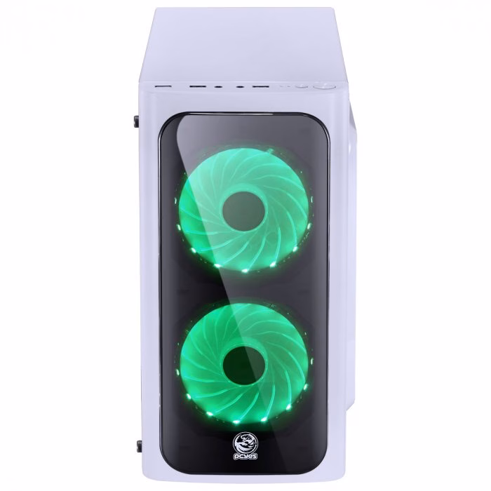 Gabinete Gamer PCyes Venus, Mid Tower, Com 2 Fans, Lateral de Acrílico, Branco, Sem Fonte - Imagem 13