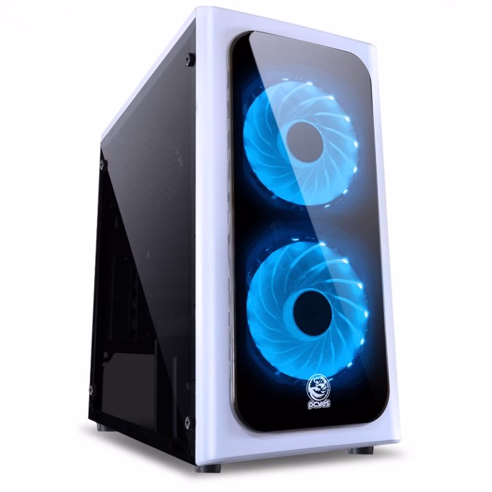 Gabinete Gamer PCyes Venus, Mid Tower, Com 2 Fans, Lateral de Acrílico, Branco, Sem Fonte - Imagem 5