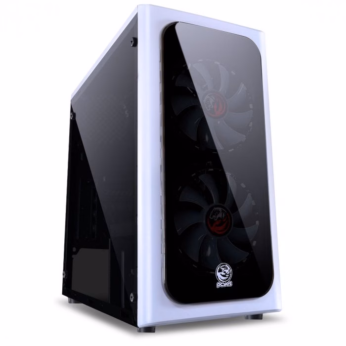 Gabinete Gamer PCyes Venus, Mid Tower, Com 2 Fans, Lateral de Acrílico, Branco, Sem Fonte - Imagem 8