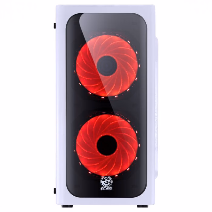 Gabinete Gamer PCyes Venus, Mid Tower, Com 2 Fans, Lateral de Acrílico, Branco, Sem Fonte - Imagem 9