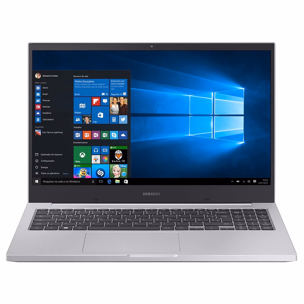 Notebook Samsung X30 15.6" I5-10210U, 8GB, HD 1TB, Windows 10, Prata - NP550XCJ-KF1BR
