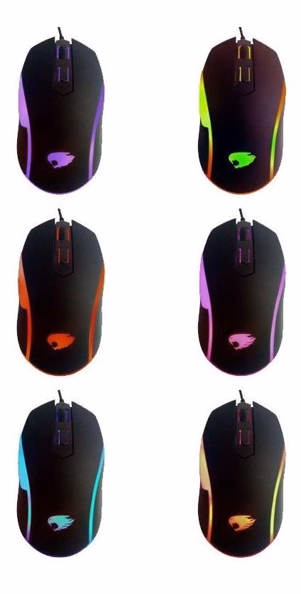 Mouse Gamer G-Fire MOG016 4D Wired Colorful Led - Imagem 3