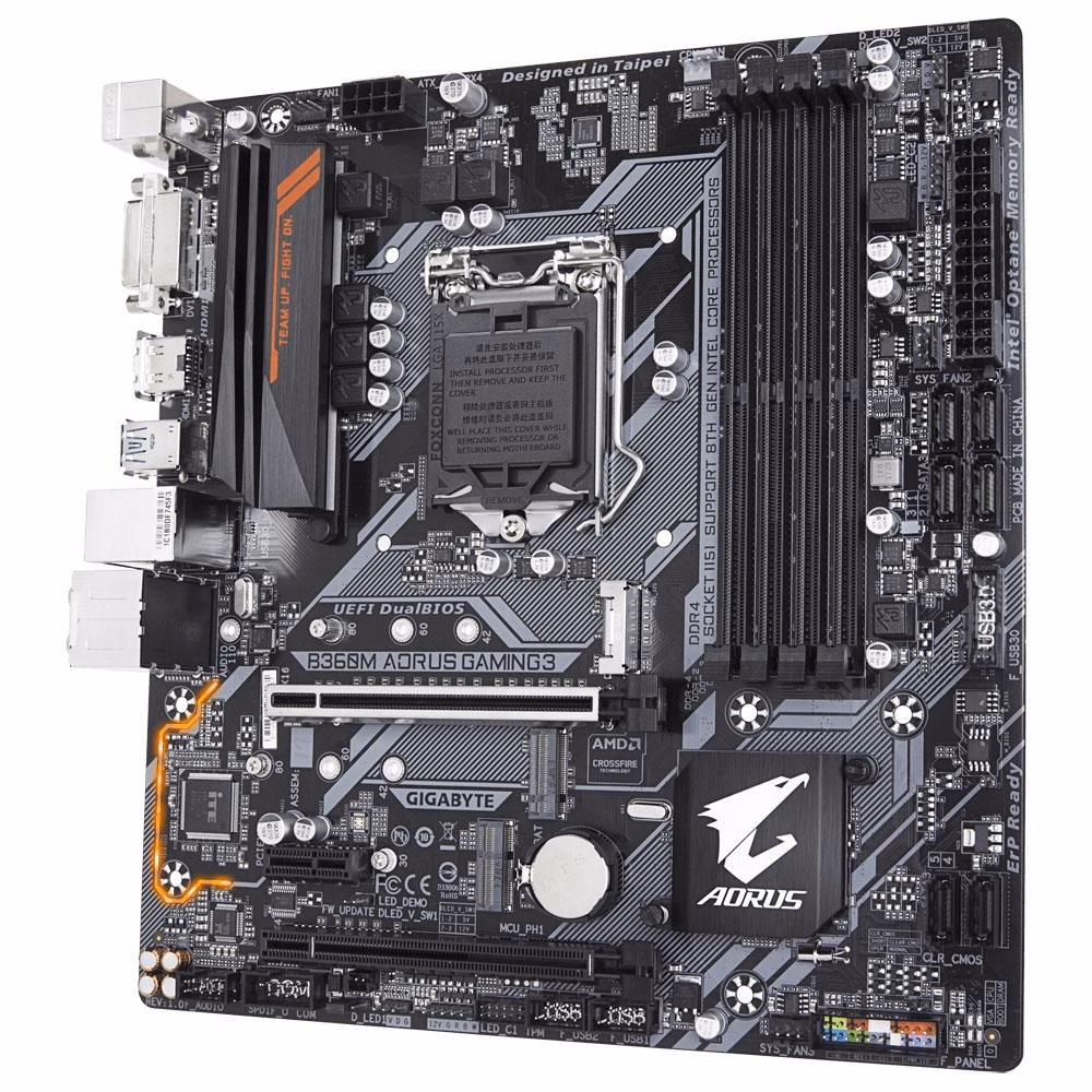 Placa Mãe Gigabyte B360M Aorus Gaming 3, Intel LGA 1151, mATX, DDR4 - Imagem 4