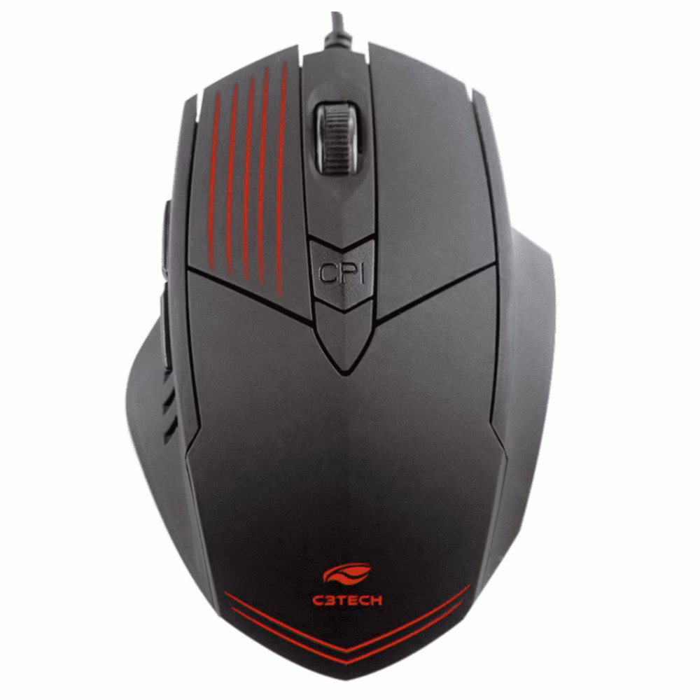 Mouse Gamer C3Tech MG-10BK Preto - Imagem 2