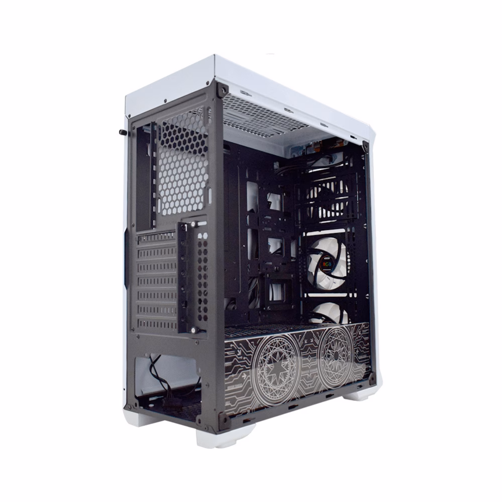 Gabinete Gamer K-Mex CG-04B1 White Trooper Polygon - Imagem 5