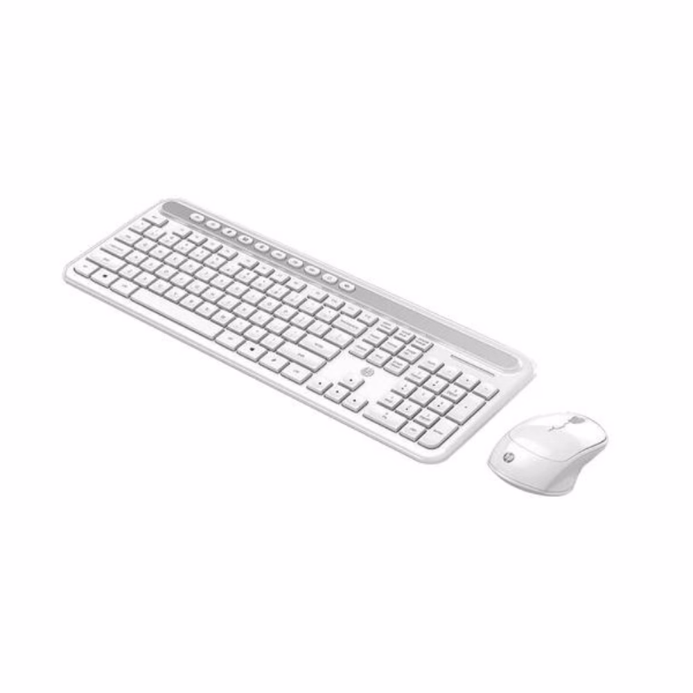 Kit Teclado e Mouse HP Wireless CS500 Branco #5RB20PA