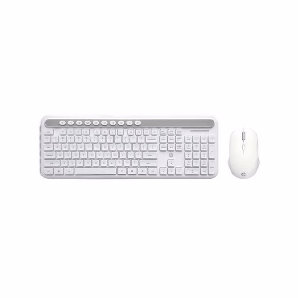 Kit Teclado e Mouse HP Wireless CS500 Branco #5RB20PA - Imagem 2