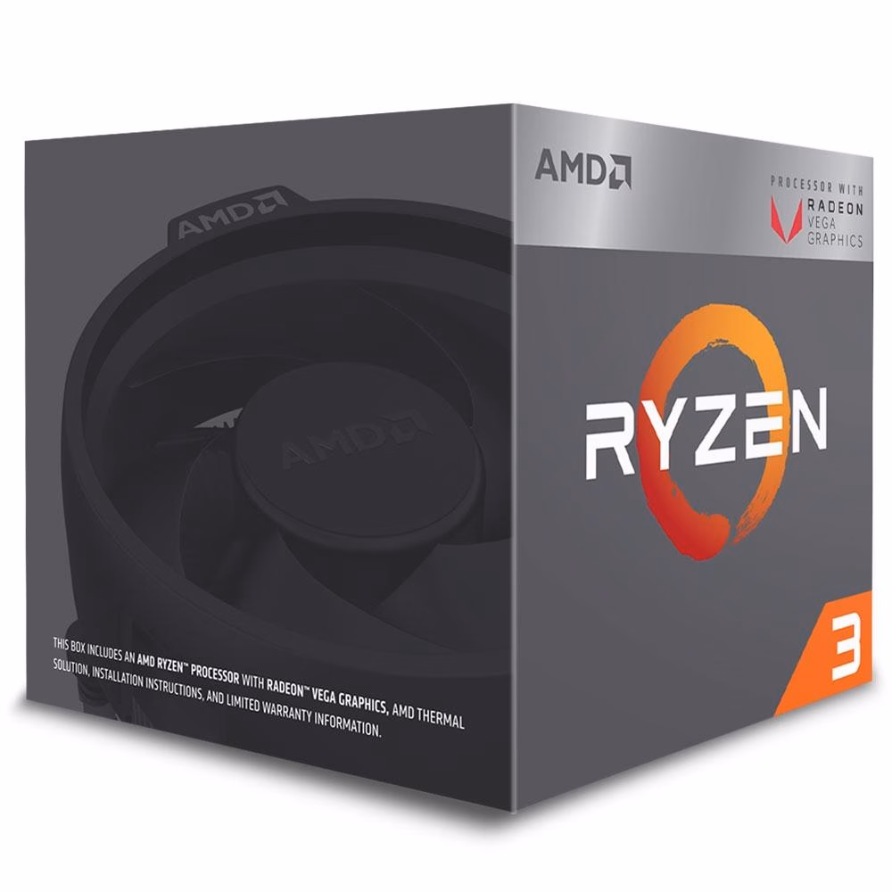 Processador AMD Ryzen 3 2200G, Cooler Wraith Stealth, Cache 6MB, 3.5GHz (3.7GHz Max Turbo), AM4 YD2200C5FBBOX - Imagem 2