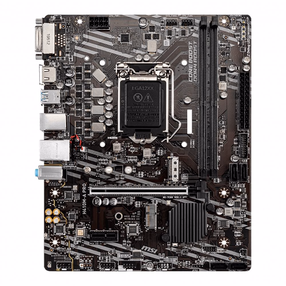 Placa Mãe MSI H410M-A Pro, mATX, Intel LGA 1200 - Imagem 3