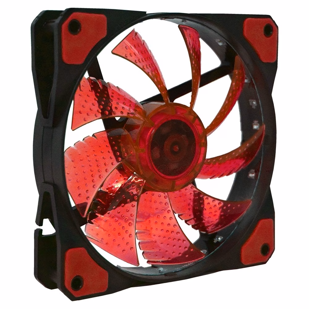 Cooler Fan K-Mex AF-D1225 120x120mm Led Vermelho