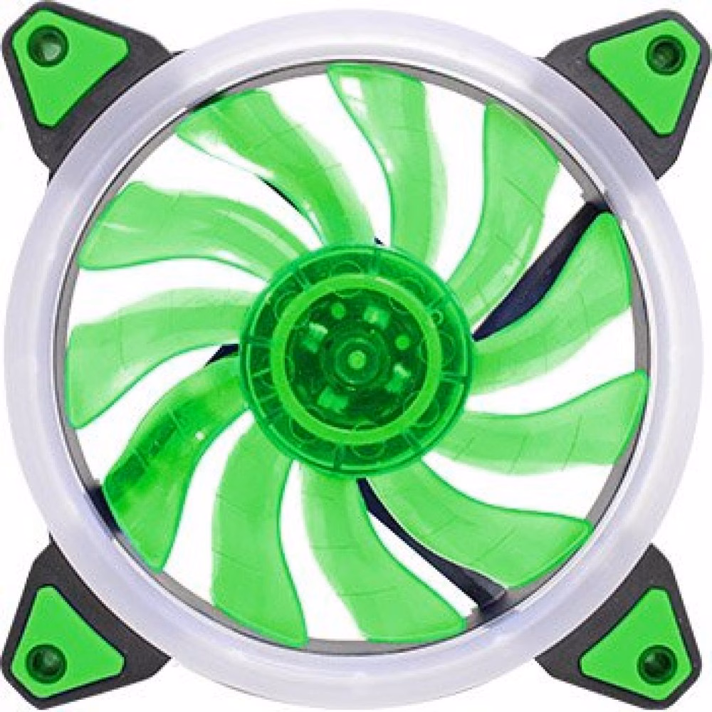 Cooler Fan K-Mex AF-G1225 120x120mm Anel de Led Verde