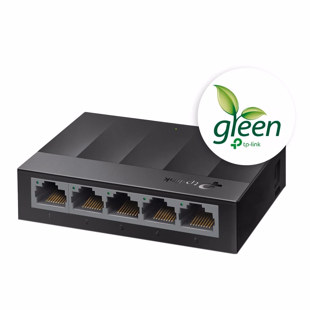 Switch TP-Link LS1005G 5 Portas Gigabit, de Mesa - Imagem 2