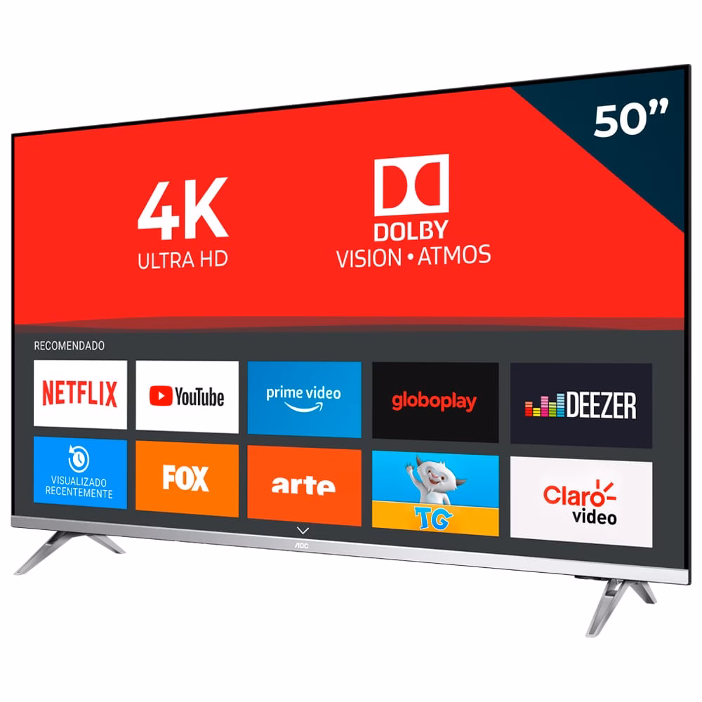 Smart TV AOC 50U6305/78G 50", 3 HDMI, 2 USB, Wi-Fi e 4K - Imagem 2