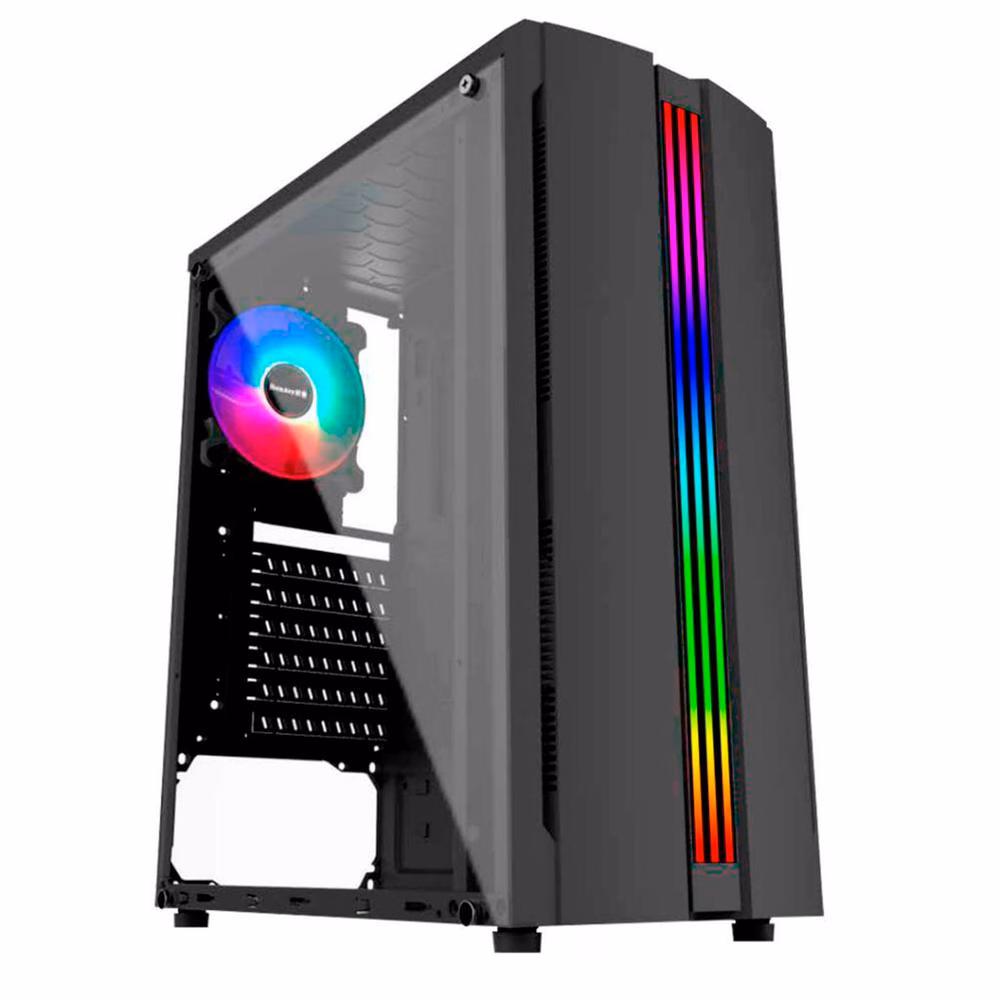 Gabinete Gamer Pixxo GF5522, RGB, USB 3.0, Sem Fonte - Preto