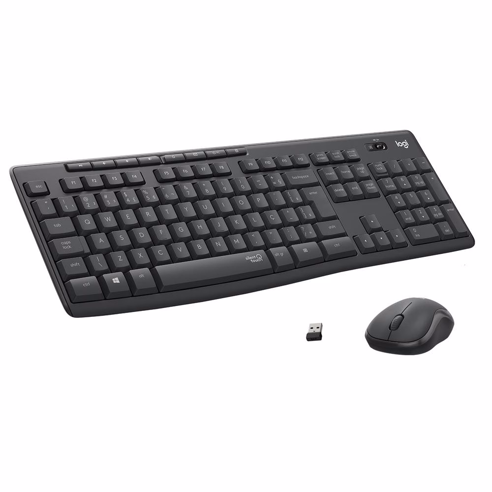 Kit Teclado e Mouse Sem Fio Logitech MK295, ABNT2