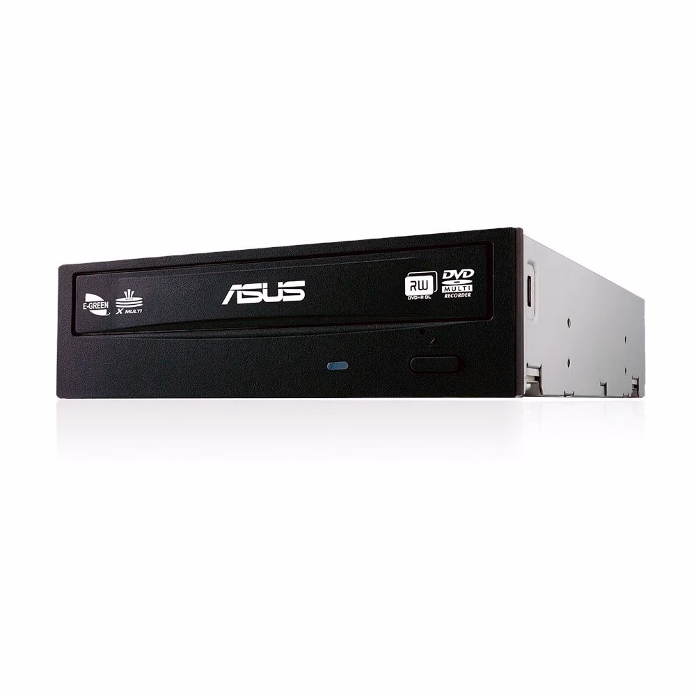 Gravador Asus DRW-24F1MT/BLK/B/AS de CD/DVD, SATA, 24X, Preto