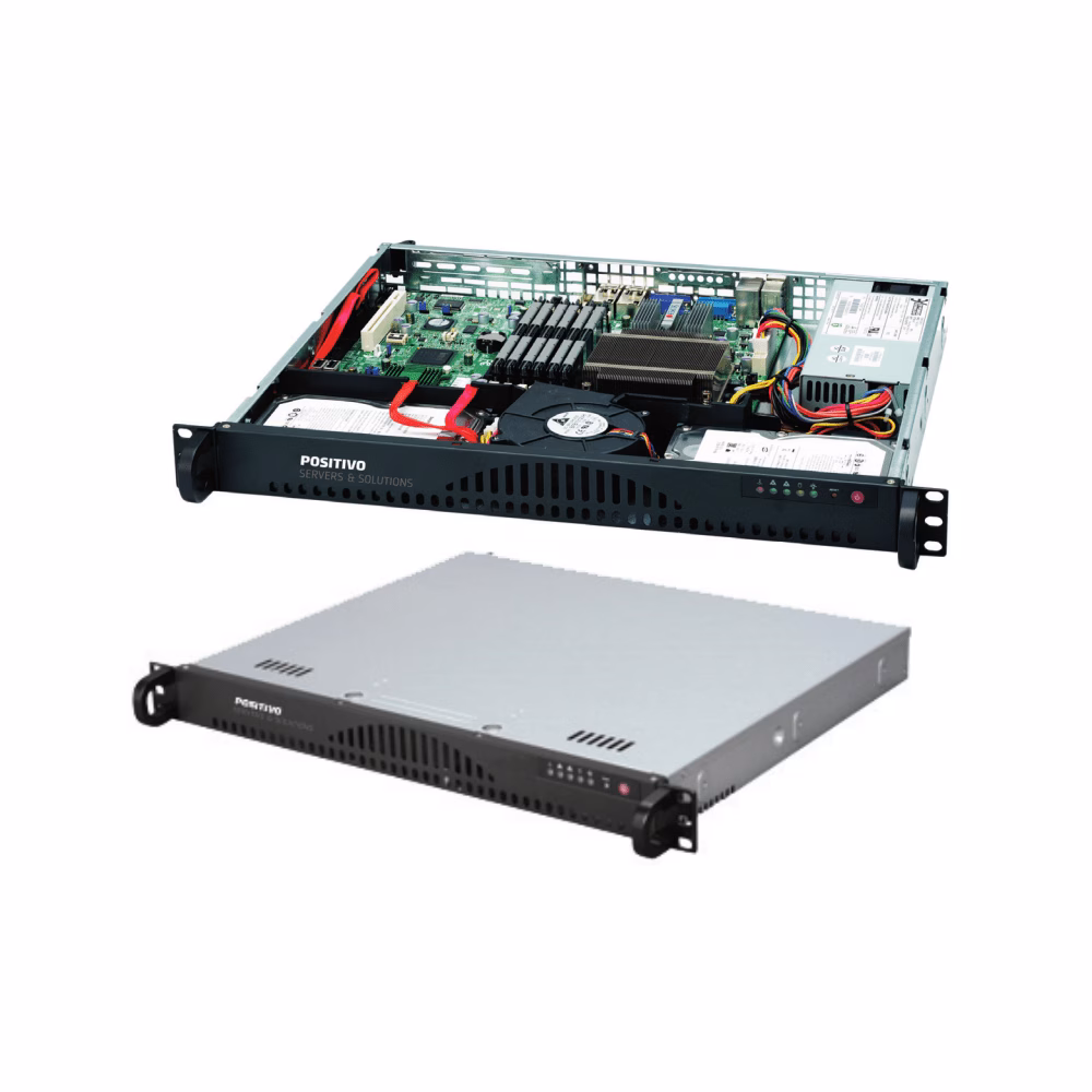 Servidor Positivo TXE 3000 Rack 1U Xeon E-2104G, 8GB DDR4, HD 1TB