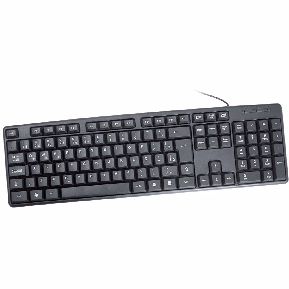 Teclado K-Mex USB ABNT2 Preto - KB-3728