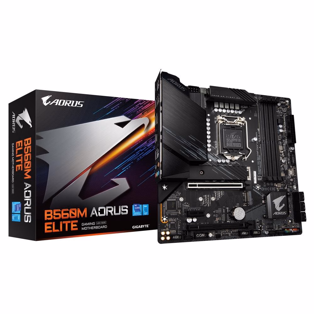 Placa Mãe Gigabyte B560M AORUS ELITE, LGA1200, Micro ATX, DDR4