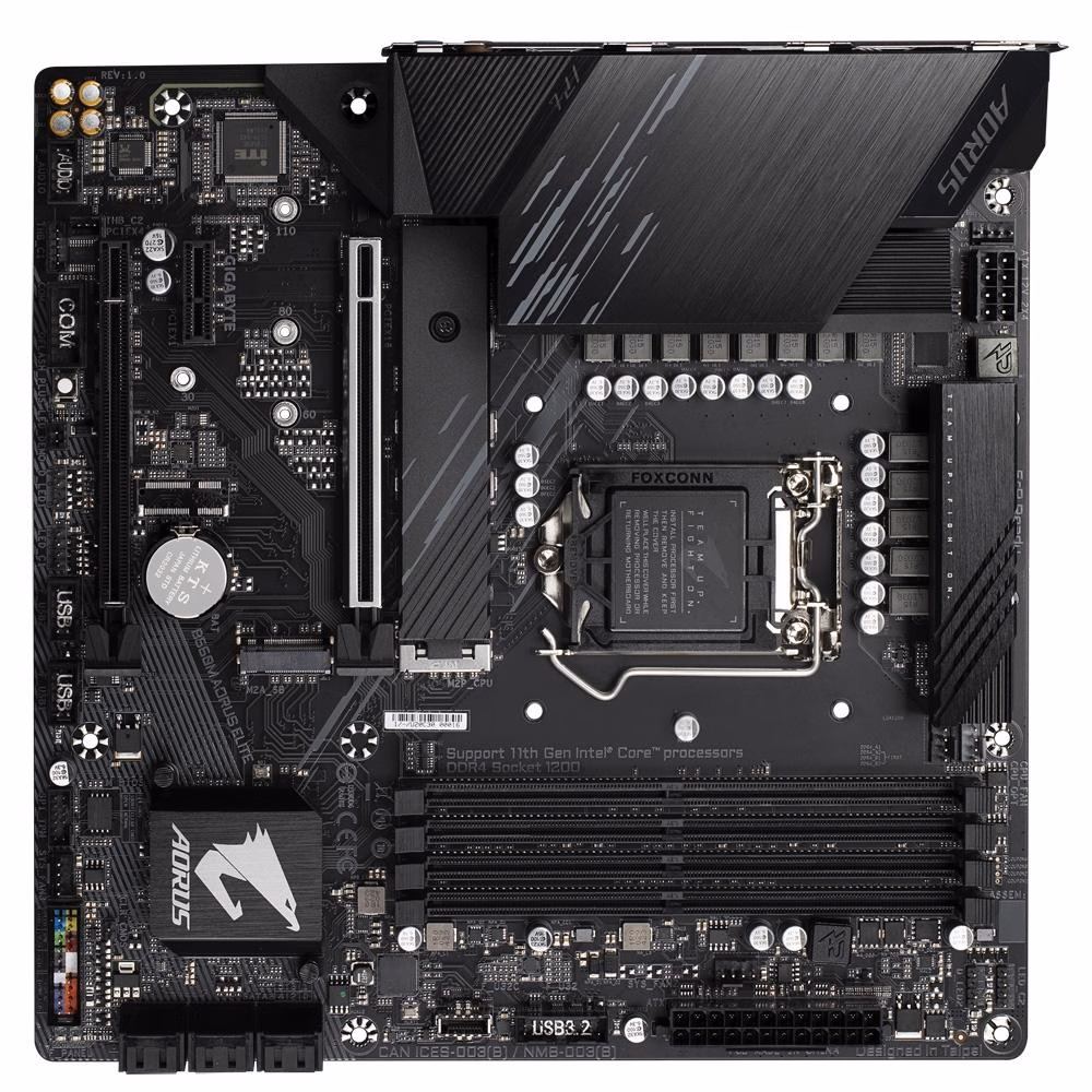Placa Mãe Gigabyte B560M AORUS ELITE, LGA1200, Micro ATX, DDR4 - Imagem 2