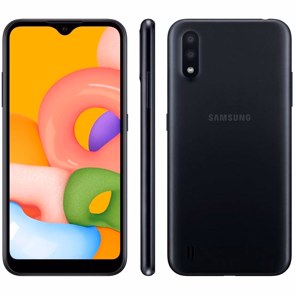 Smartphone Samsung Galaxy A01, 32GB, 13MP, Octa-Core, Tela 5.7", Preto - SM-A015MZKSZTO - Imagem 2