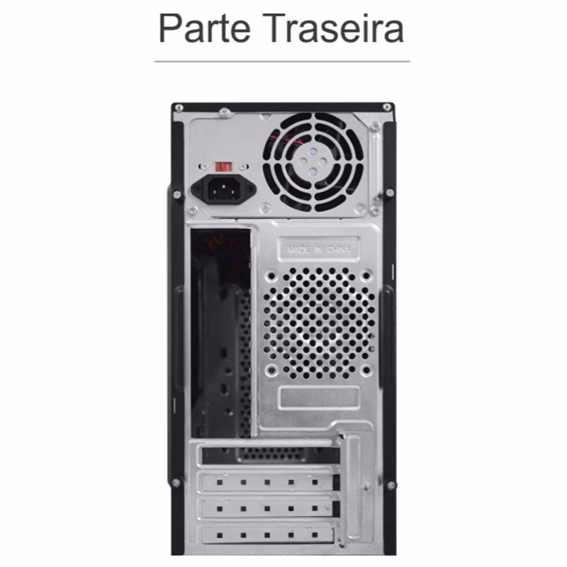Gabinete K-Mex Micro ATX com fonte PX300 - GM-08TL - Imagem 3