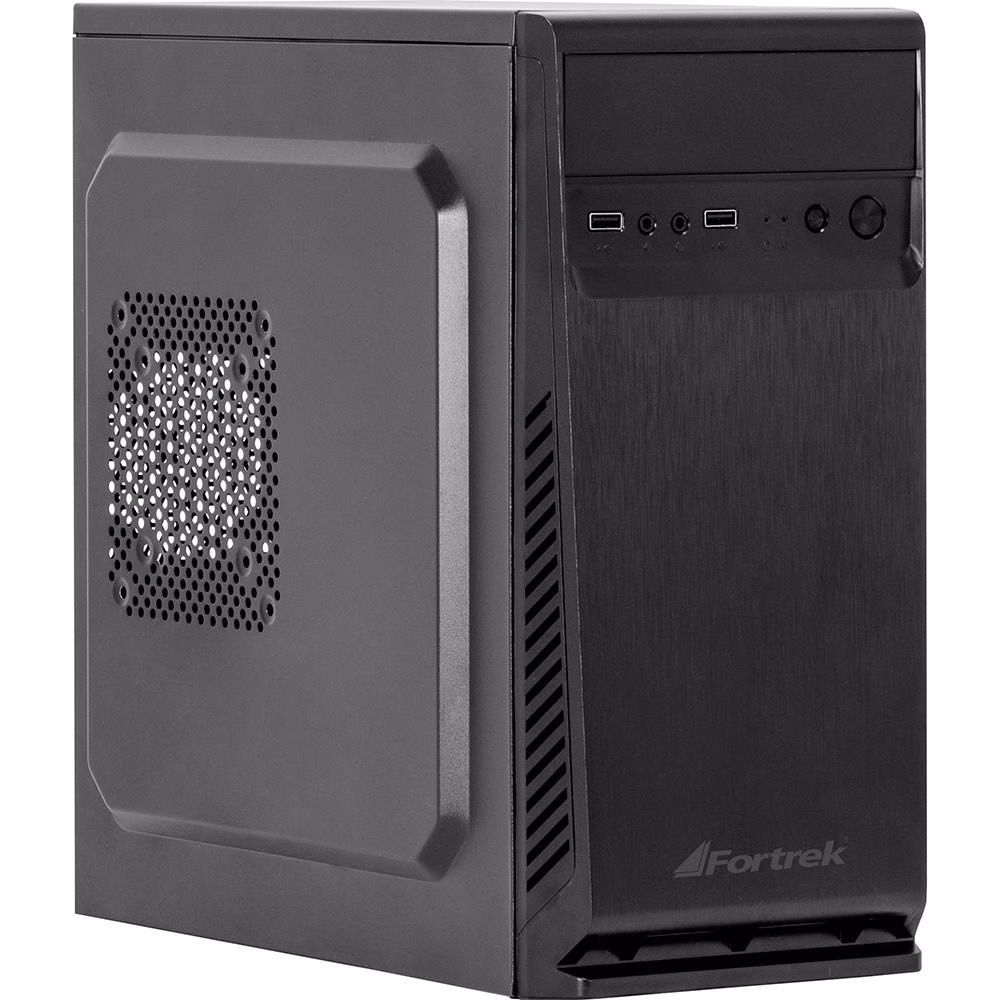 Gabinete Fortrek SC501BK, micro-ATX, Preto, Sem Fonte