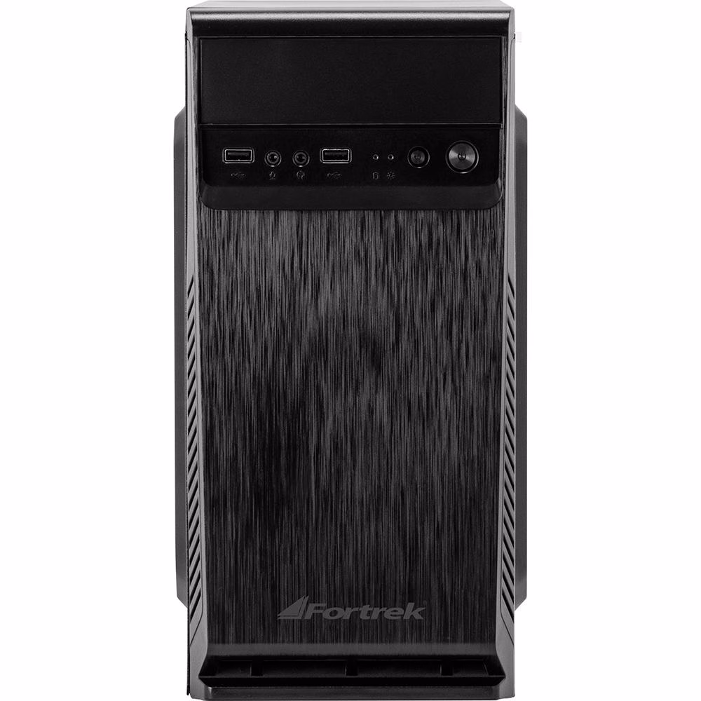Gabinete Fortrek SC501BK, micro-ATX, Preto, Sem Fonte - Imagem 2